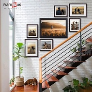 Photo Frame Decoration - Wallset Frame Stairs Wall of 8 Frames - WO7F07 MIX