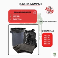 CV Toko Jaya 1kg Thick Black Plastic Trash Bags 40x60 77 Sheets High Quality PE Material Odorless