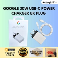 (IMPORT ORIGINAL)Google 30W Charger UK Plug Fast Charging Travel Adapter 100CM Type C To Type C For 