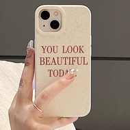 กรณีโทรศัพท์จากฟางสาลีรูปตัวอักษร Apple สำหรับ iPhone16, iPhone16 Pro Max, iPhone16 Pro, iPhone16 Pl