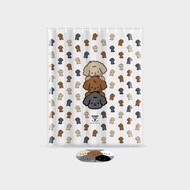 浴簾 - 貴賓犬圖案