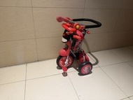 迪士尼 McQueen 反斗車王 兒童三輪車 推車