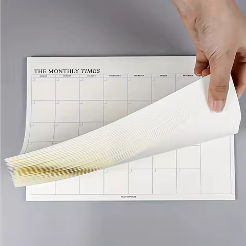 1pc monthly planner, Stationery And Gift Packaging Supplies, Simple Day Planner, Sticky Notes, Month