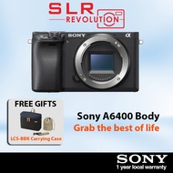 Sony A6400 Digital Mirrorless Camera Body [15 Months Sony Singapore Warranty]