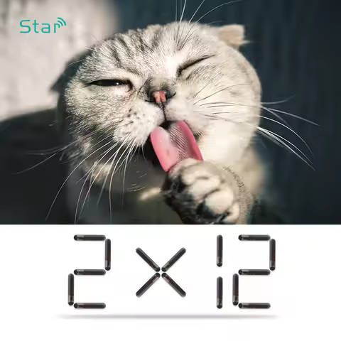 20pcs 125khz RFID animal Glass tube tag T5577 rfid microchips FDX-A 2.12*12mm dog ID microchip for p