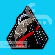 Artemis II Crew Badge - Vinyl Wateproof Sticker by EctoMesh