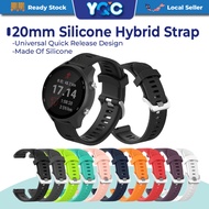 20mm Silicone band For Amazfit GTS/2/2e/GTS2 Mini/Bip S/Garmin Forerunner 245/Vivoactive 3/3 Element