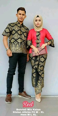 Baju Batik Sarimbit Pria Wanita Couple Pesta BATIK SOLO Murah
