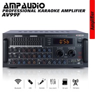 Ampaudio Amplifier Wireless AV99F Karaoke Amplifier Bluetooth Stereo Audio Home Karaoke Power Amplif