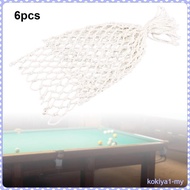 [KokiyaedMY] 6x Billiards Table Nets Pool Table Nets, Lightweight Hollow Billiards Table Mesh