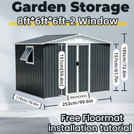 Garden Shed Outdoor garden Storage Outdoor Cabinet Storage metal shed large backyard storage setor l