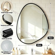 Irregular Bathroom Mirror Potato Wall Mirror Aluminum Mirror Hanging Mirror With Shelf/Rack