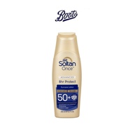 Boots Soltan บู๊ทส์ โซลแทน วันซ์ แอดวานซ์ 8อาวเออร์ โพรเท็ค ซันแคร์ โลชั่น ยูวีบี เวรี่ ไฮ เอสพีเอฟ 