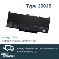 Dell แบตเตอรี่ Battery Notebook Dell Latitude E7270 E7470 Series Type J60J5 เกรด Original รับประกัน 