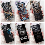 For Honor X8c ABR-LX1 ABR-LX1 ABR-LX3 Cool Dragon Pattern Phone Casing HonorX8c X8C 4G Silicone TPU 