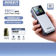【3C Certification】DOSEN 100W Power Bank Fast Charging 20000mAh Laptop & Phone For Portable Suitable 