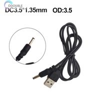 [Ddouble.my] 1m 2A USB to DC 3.5x1.35mm Replace Charger Power Cable for Table Lamp Flashlight