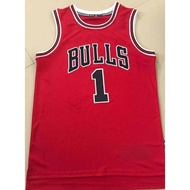 Embroidery AD Chicago Bulls #1 Derrick Rose JERSEY Basketball Jersey