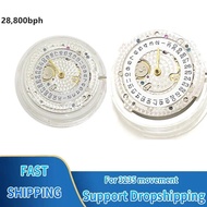 QSJ For 3235 Mechanical Movement Engraved Automatic Mechanical Movement Blue Balance Wheel 41mm For 