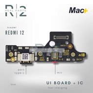 SIM Board with Mic and IC for XIAOMI Redmi 12 4G UI PCB Charger Type-C