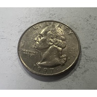 1997 P USA US Washington Quarter Dollar 25 Cents Coin (Circulated)