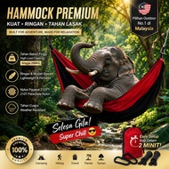 Double Person Foldable Hammock Ready Stock Outdoor Swing Chair Camping Garden Sleeping Bed Canvas Be