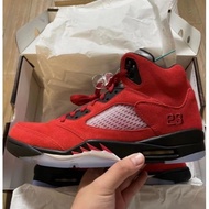 Men's Basketball Shoes Jordan 5 Hot Ankle Boots Black Red Unique