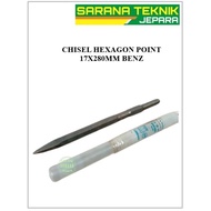 Hexagon Point Chisel 17x280mm