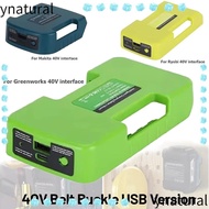 YNATURAL Battery Adapter Holder, Portable USB Type-C Charger Belt Clip,  Multifunctional 40V Lithium