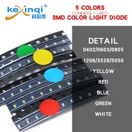 (50pcs/pack)2835 SMD LED 1W White warm white 6V 9V 18V 36V 150MA/100MA/30MA/60MA 0402/0603/0805/1206