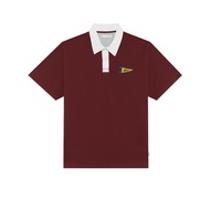 [MOO 10/24] Explorer Flag Polo Shirt เสื้อโปโลแขนสั้น ผ้าคอตตอน ตัดต่อปกด้วยผ้า Baby French Terry ตก