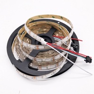 Xnbada WS2812B Led Strip 1-5m 30 pixels/leds/m Smart 5050 RGB led Strip light,Black/White PCB,WS2812