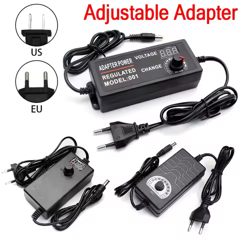 DC Adjustable Adapter 12V Volt 3V 4V 5V 9V 24V 36V DC Power Supply AC 110V 220V LED Display Screen 1