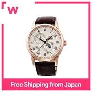 ORIENT automatic watch SUN&amp;MOON SUN&amp;MOON mechanical made in Japan Automatic with classic RN-AK0001S Men's White Silver