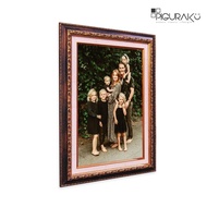 12RS Photo Frame 30x45Cm-7Cm - Minimalist 12RS Double Frame Carved Photo Frame