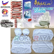 Toyota Unser (2002 Facelift Model) Lace Auto Seat Cover Half Cover Set - Complete Seat Row