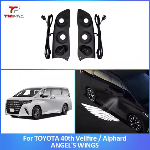 For Toyota 2024 40 Series Alphard/Vellfire rearview mirror projection lights, ground illumination an