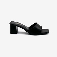 Dép Guốc Nữ Đế Vuông 5 Phân Giày Sandal Nữ Mũi Vuông Quai Ngang Êm Chân 5cm_ND321