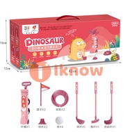 I know Kids Golf Clubs Set Golf Toy with 1 Golf Cart 3 Golf Clubs 2 Golf Tees & 4 Balls Early Educat