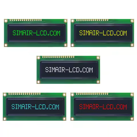80X36mm 16 PINS WS0010 5V Panel 16*1 16x1 1601 Charcter OLED LCD Display Module Screen White/Yellow/