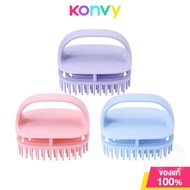 Konvy Scalp Massager Shampoo Brush คอนวี่ แปรงสระผมและนวดหนังศีรษะ (Purple/Pink/Blue)