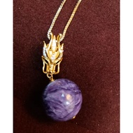 Natural Amethyst Silver Necklace