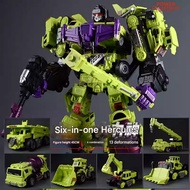 Six-in-One Hercules Transforming Robot - 45CM Construction Vehicle to Robot Action Figure, 6 Combina