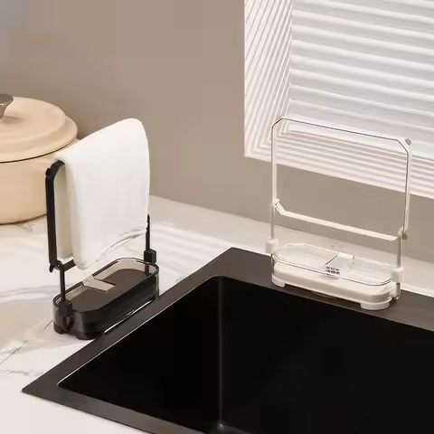 Suction Cup Sink Strainer Sink Strainer Basket Foldable Sink Drainer Basket Multi-Function Drain Rac