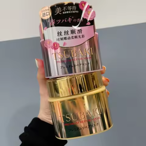 Japan TSUBAKI 0 Seconds Premium Hair Mask - High Penetration Essence - Frizz Control Damage Repair S