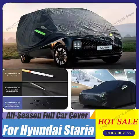 Outdoor Waterproof Full Car Covers For Hyundai Staria 2020-2025 Sun Shade Summer Anti-UV Winter Snow
