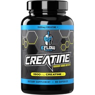 eFlow Creatine Capsules, HCL Creatine Pills - Creatine Supplement for Men & Women, Muscle Builder, E