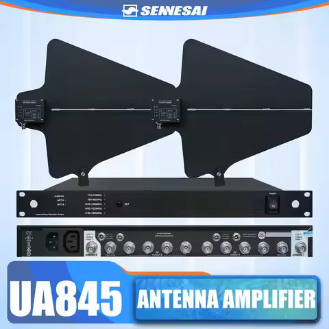 UA845UWB UA844 Antenna Amplifier Distributor System UHF 470-900MHz Frequency 10 Channels Antena Boos