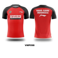 Kaos Jersey Badminton Bulutangkis PB DJARUM Kustom Fullprint VMP098