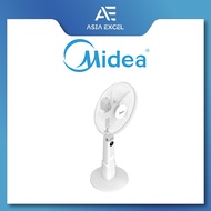 MIDEA MFS180R0APWH 18 INCH 9 SPEED RECHARGABLE DC MOTOR STAND FAN